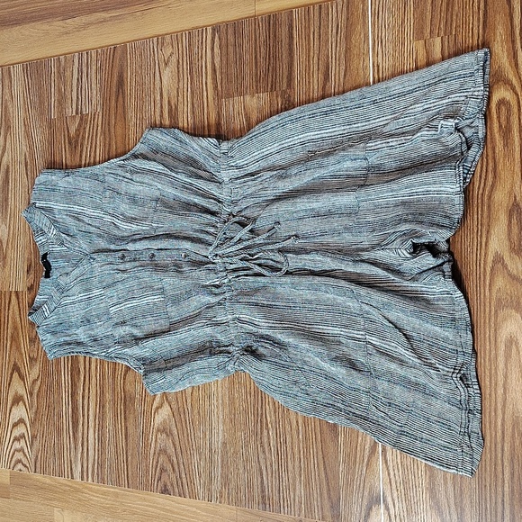 Kelly Renee Ladies X-Large Romper Jumper Shorts,  Black and White Stripes - Picture 2 of 8